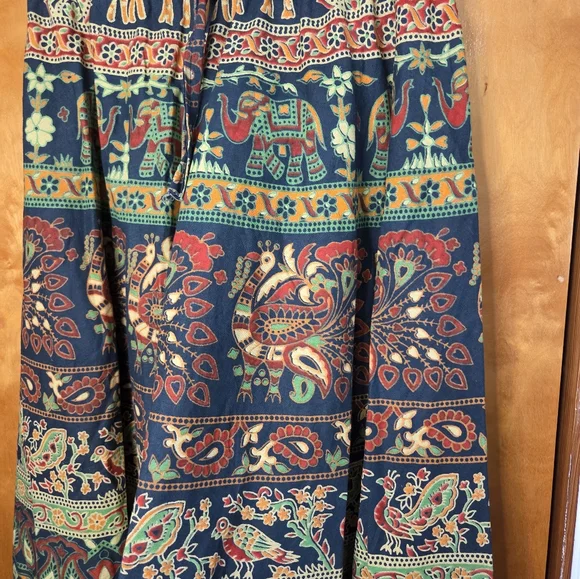 Kantha Wide Leg Harem Pants One Size - Picture 3 of 5